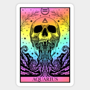 Zodiac sign tarot card Aquarius Magnet